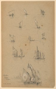 Barcos de pesca venezianos de Arnold William Brunner