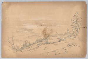 Vista da Montanha Verde de Arnold William Brunner
