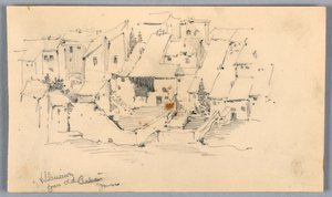 Villeneuve de Old Château de Arnold William Brunner