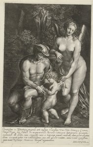 Mercúrio e Vênus ensinam amor de Arnold de Jode