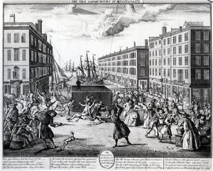 A visão e os humores do Billingsgate, 1736 de Arnold van Haecken