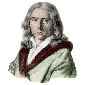 Retrato de Adelbert de Chamisso - Retrato de Adelbert von Chamisso (1781- 1838), escritor alemão