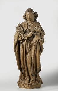 Anjo com o Arma Christi, c. 1480 (carvalho) de Arnt von Zwolle