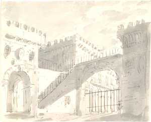 Pátio do palácio com portões de Aron Wallick