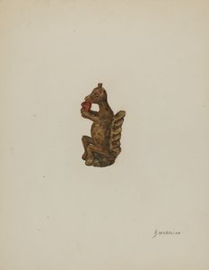Pa. Estatueta de Esquilo Alemão de Arsen Maralian