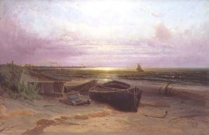 Praia na Baía de Narva