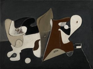 Nighttime, Enigma e Nostalgia, c.1933-34 (óleo sobre tela montado sobre painel)