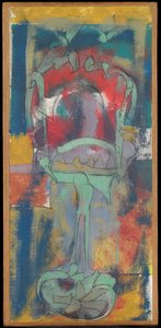 Sem título, c.1946 (óleo sobre tela) de Arshile Gorky