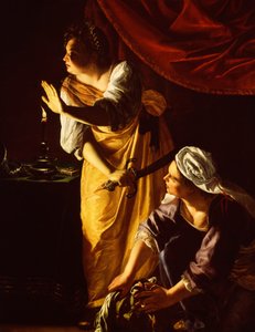 Judite e a sua serva com a cabeça de Holofernes de Artemisia Gentileschi