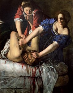 Judith e Holofernes (painel) de Artemisia Gentileschi
