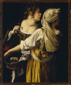 Judith e a cabeça de Holofernes, c.1615 (óleo sobre tela) de Artemisia Gentileschi