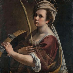 Autorretrato de Santa Catarina de Alexandria de Artemisia Gentileschi