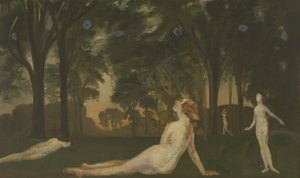 Corredor de verão, c.1910 (óleo sobre tela) de Arthur Bowen Davies