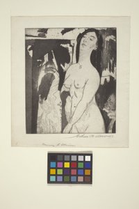 Porta para a Ilusão (gravura e aquatint) de Arthur Bowen Davies
