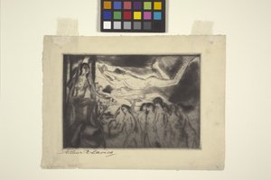 Espírito Guia (gravura e roleta) de Arthur Bowen Davies