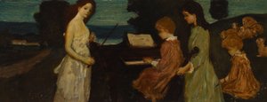 Música nos campos de Arthur Bowen Davies