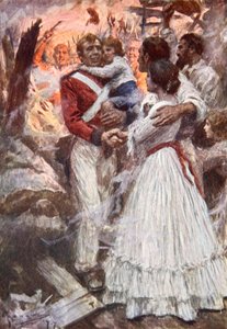 A bravura do tenente Havelock (cor litho) de Arthur C. (after) Michael