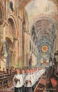 Coro da Catedral de Christ Church, Oxford, Oxfordshire (cor litho)