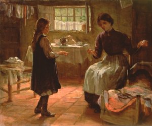 Aula Doméstica, c.1890 (óleo sobre tela)