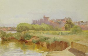 Vista do Castelo de Windsor (óleo a bordo)