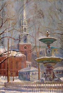 Park Street em Boston Commons, c.1910-20