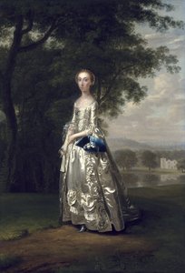 Retrato de uma senhora em uma paisagem, 1750