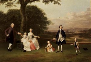 A Família Till, c.1750-51 de Arthur Devis