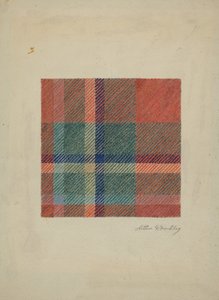 Cobertor de Lã Placa, c. 1938. de Arthur G. Merkley