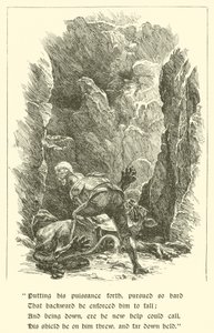 Sir Calidore, Cavaleiro de Cortesia, Besta com Mil Línguas (gravura)