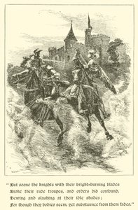 Sir Guyon, A Casa da Temperança (gravura) de Arthur George Walker