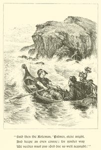 Sir Guyon, The Rock Of Reproach (gravura) de Arthur George Walker