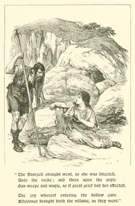 As Aventuras de Sir Artegall, no Covil do Engano (gravura) de Arthur George Walker