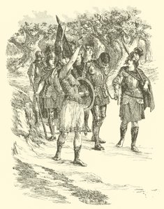 As Aventuras de Sir Artegall, Rainha das Amazonas (gravura) de Arthur George Walker