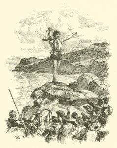 As Aventuras de Sir Artegall, O Gigante com a Balança (gravura) de Arthur George Walker