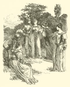 The Legend Of Britomart, A Viga de Ouro Premiada (gravura) de Arthur George Walker