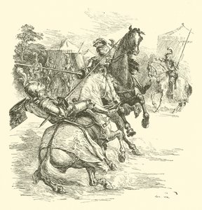 The Legend Of Britomart, The Tournament (gravura) de Arthur George Walker