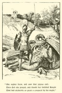 O Cavaleiro da Cruz Vermelha, A Última Luta (gravura)