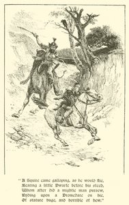 The Squire Of Low Degree, The Giant With Flaming Eyes (gravura) de Arthur George Walker