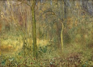 Clareira arborizada de Arthur Hacker