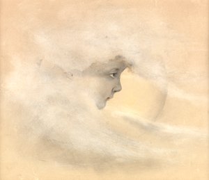 Peter Pan, ou Menino na Lua, c.1910 (lápis, caneta e tinta, wc no papel)