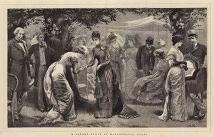 Uma festa de jardim na casa de Marlborough