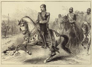Abdul Hamid II, Sultão da Turquia, revendo suas tropas