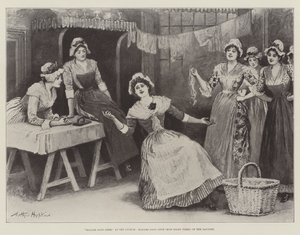 Madame Sans-Gene, no Lyceum, Madame Sans-Gene (Miss Ellen Terry) em sua lavanderia