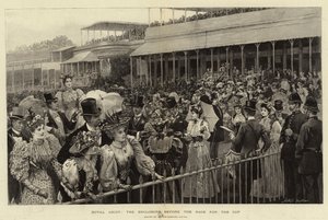 Royal Ascot, o recinto antes da corrida pela copa