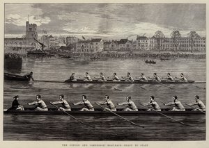 A corrida de barcos de Oxford e Cambridge, pronta para começar