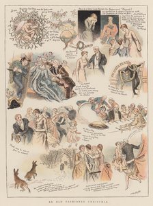 Um natal antiquado (chromolitho)