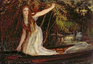 A senhora de shalott de Arthur Hughes