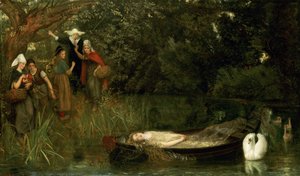 A senhora de Shalott, 1873 de Arthur Hughes
