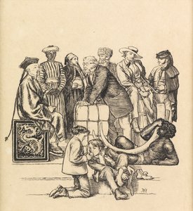 Comércio, 1871 de Arthur Hughes