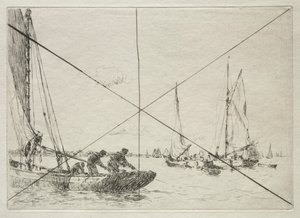 Dragagem de ostras, West Mersea